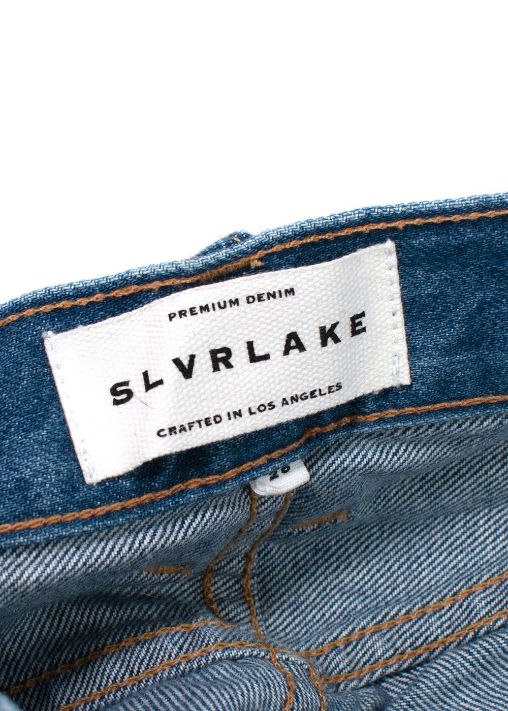 SLVRLAKE Blue Denim Straight Leg Jeans Size 26/66 cotton