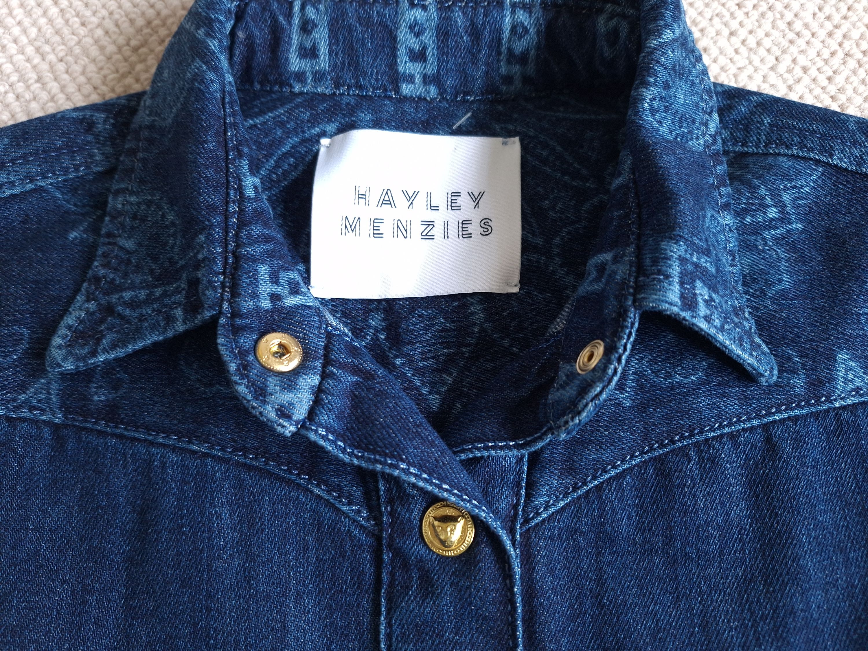 Hayley Menzies Denim Dalton Midi Dress Size XS Blue cotton