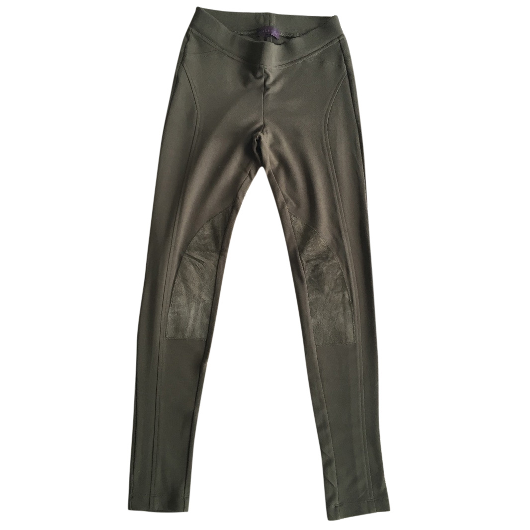 Preowned Hale Bob Khaki Trousers Size S Green suede