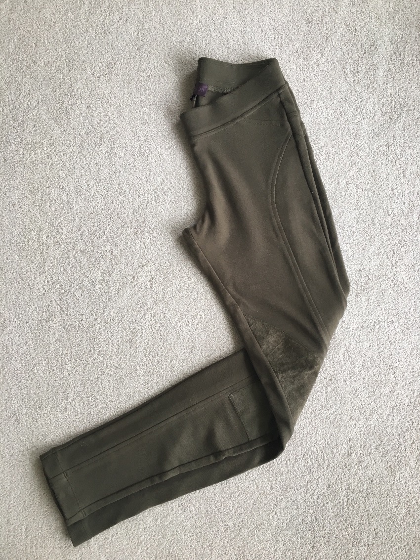 Preowned Hale Bob Khaki Trousers Size S Green suede