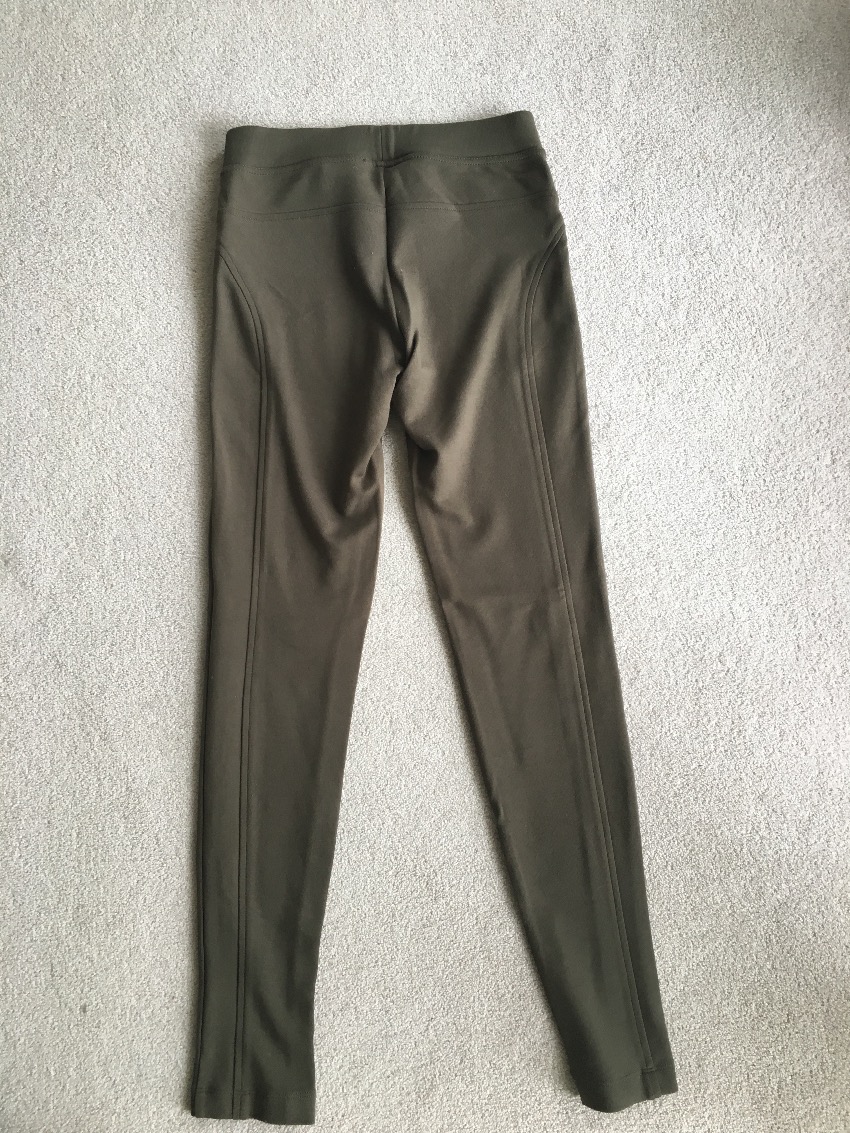 Preowned Hale Bob Khaki Trousers Size S Green suede