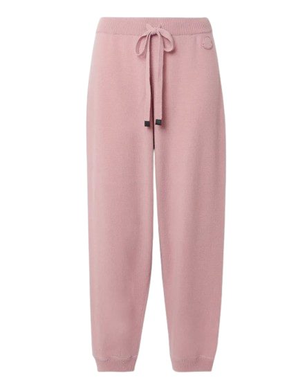 Moncler Pink Wool and Cashmere Blend Track Pants Size XS wool/cashmere