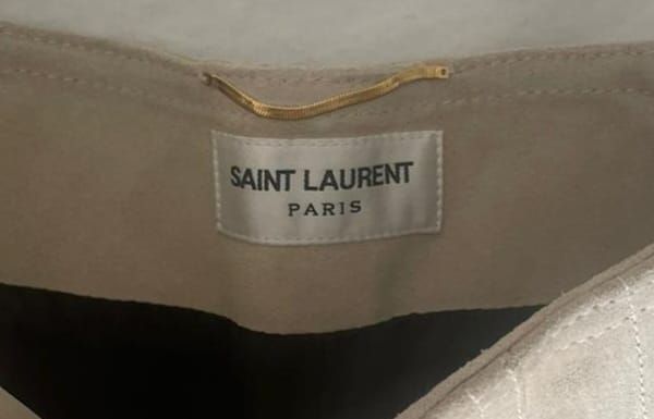 Saint Laurent Beige Suede Mini Shorts Size XS sand beige