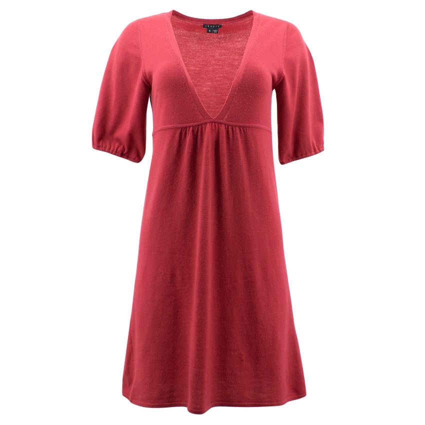 Preowned Theory Red Wool Dress Size S