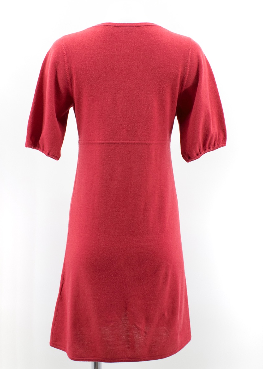 Preowned Theory Red Wool Dress Size S