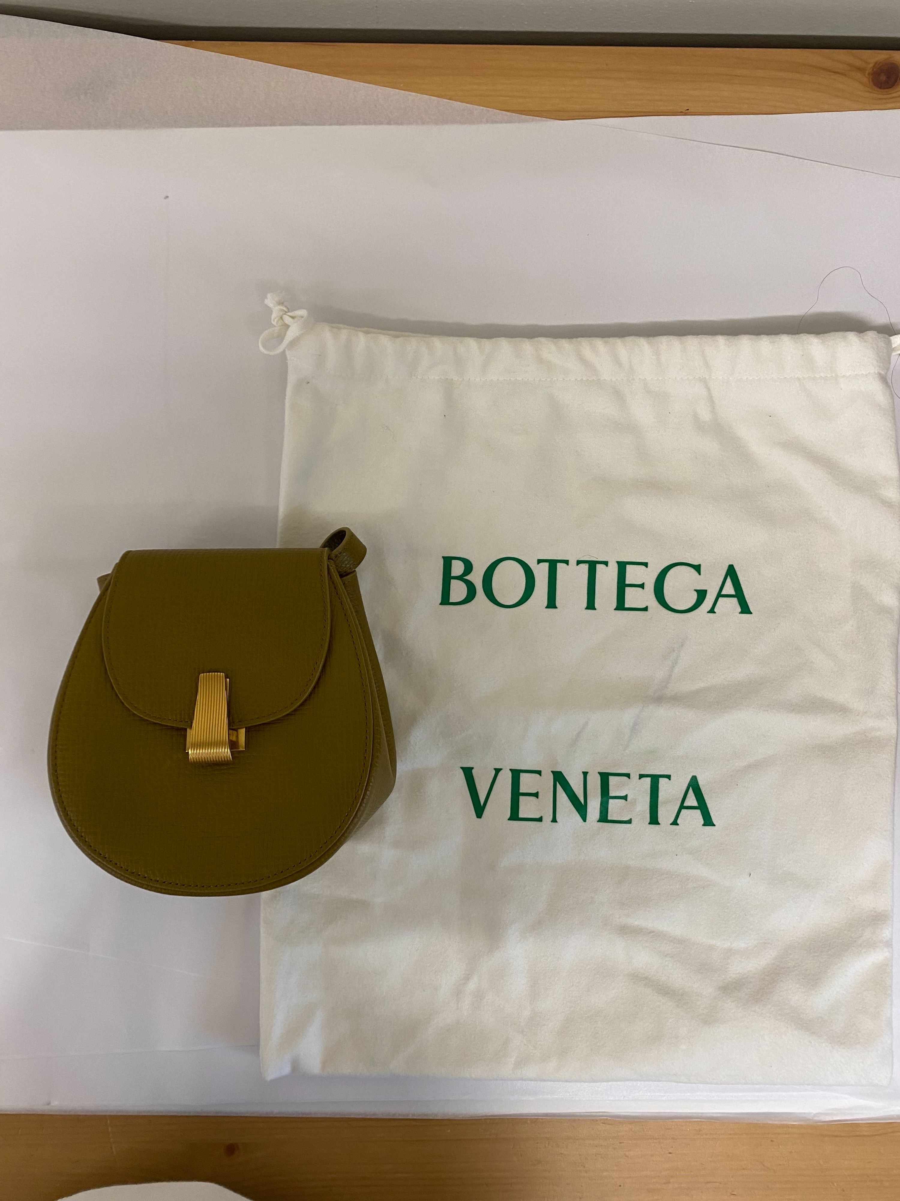 Bottega Veneta Palmellato Rounded Leather Belt Bag Mustard (Moutarde)