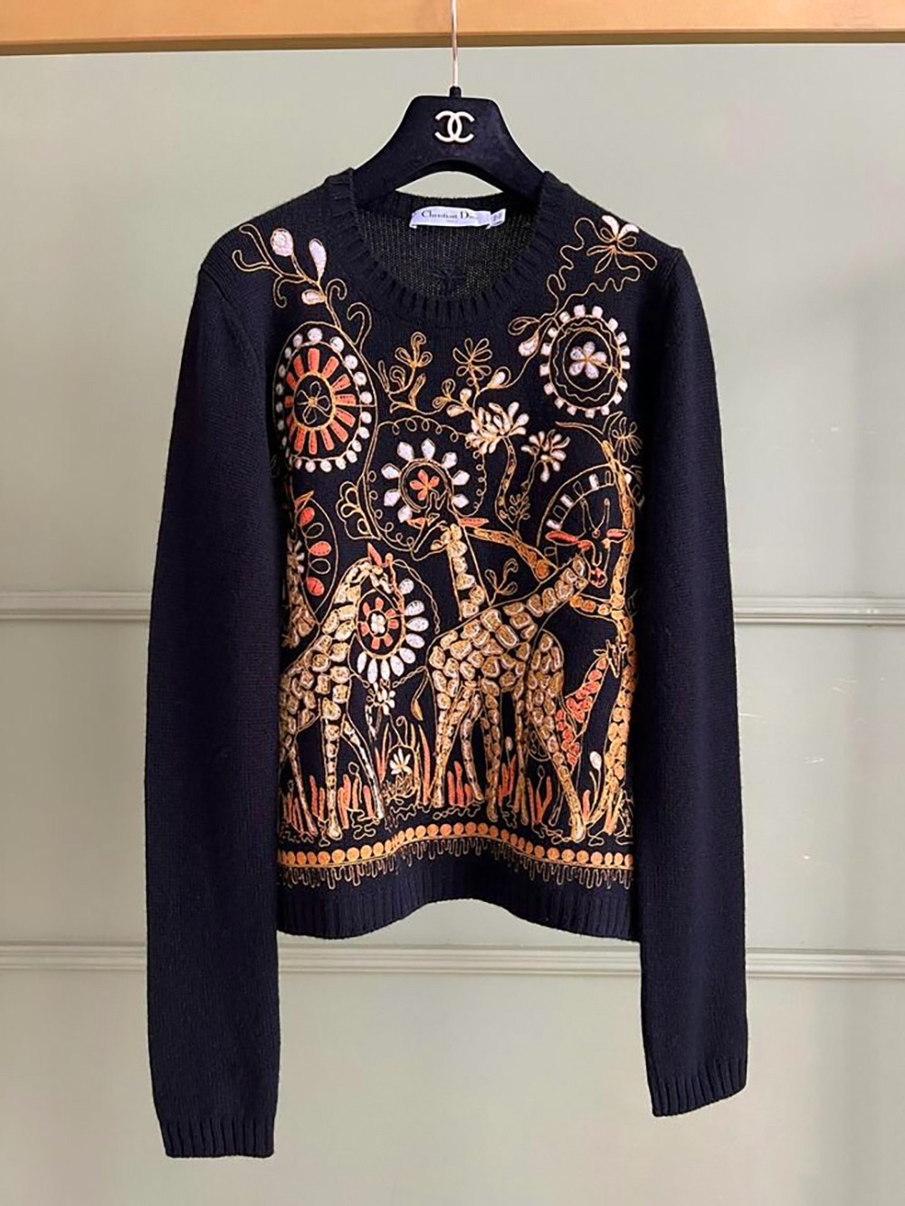 Dior Embroidered Cashmere Jumper Size S multi