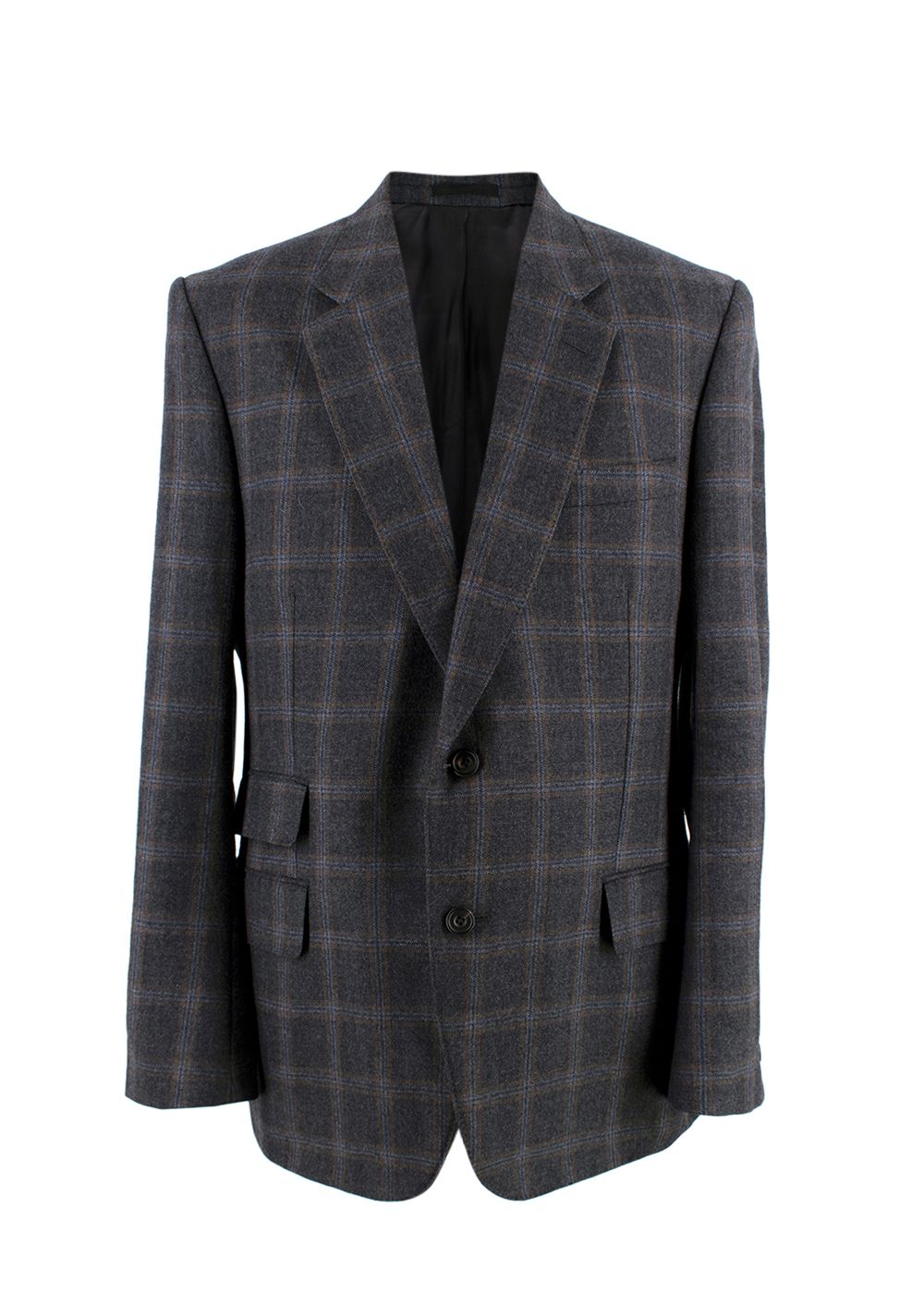 Men's Kingsman Grey Check Blazer Size XXL wool