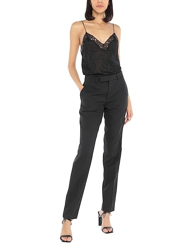 Preowned Philosophy di Lorenzo Serafini Black Tailored Lace Detailed Jumpsuit Size S polyester