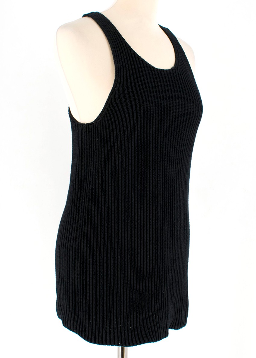 Preowned Joseph Black Knit Tank Top Size S cotton