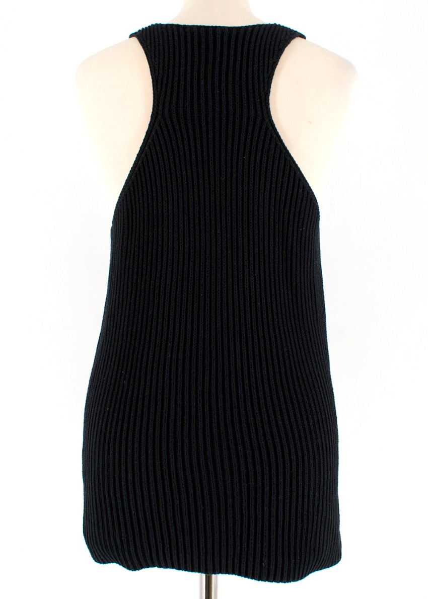 Preowned Joseph Black Knit Tank Top Size S cotton