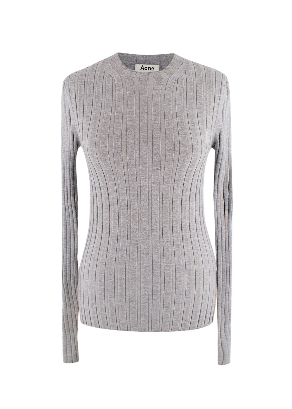 Acne Studios Grey Merino Wool Carina Top Size S