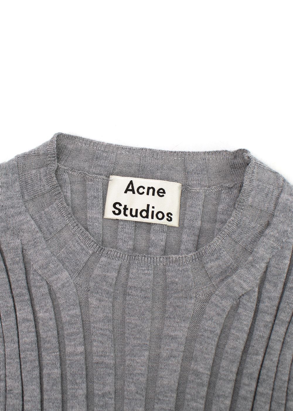 Acne Studios Grey Merino Wool Carina Top Size S