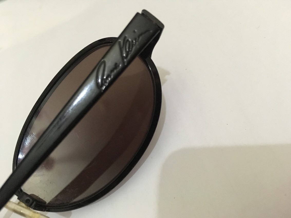 Preowned Anne Klein K1003 Sunglasses Black plastic