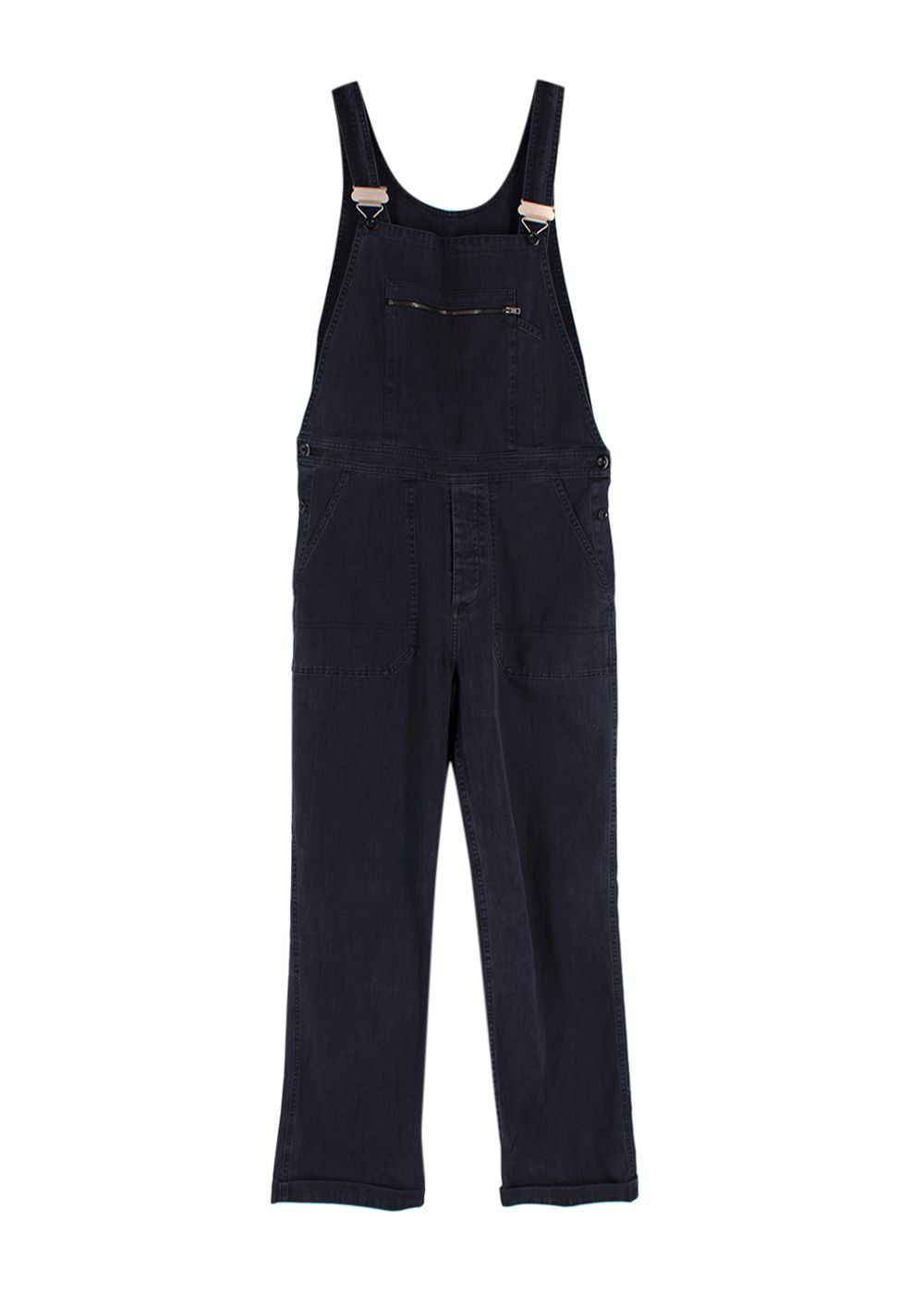 MHL Black Denim Canvas Dungarees Size XS cotton