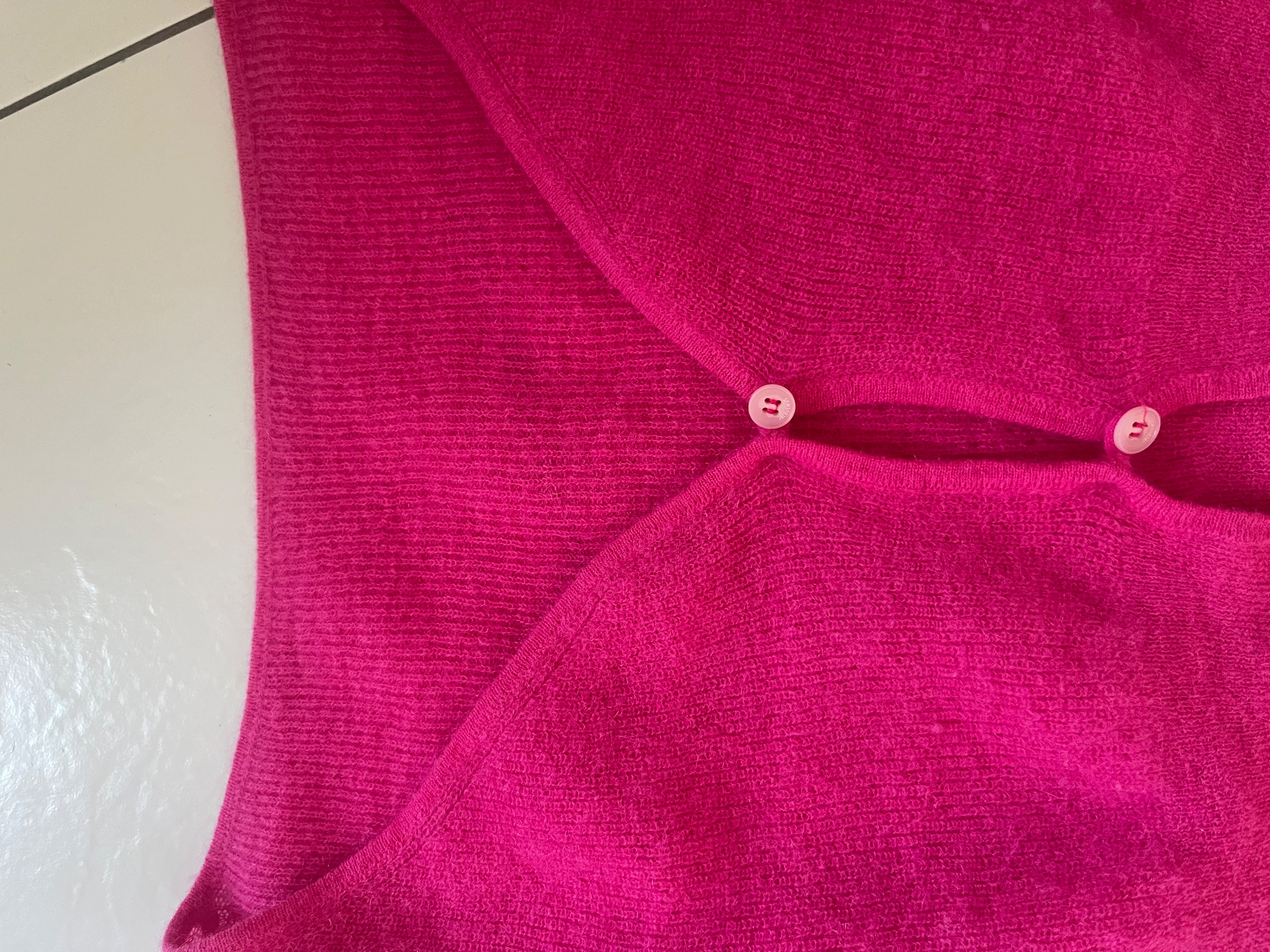 Jacquemus Alzou Cropped Mohair-blend Cardigan Size M Pink see label