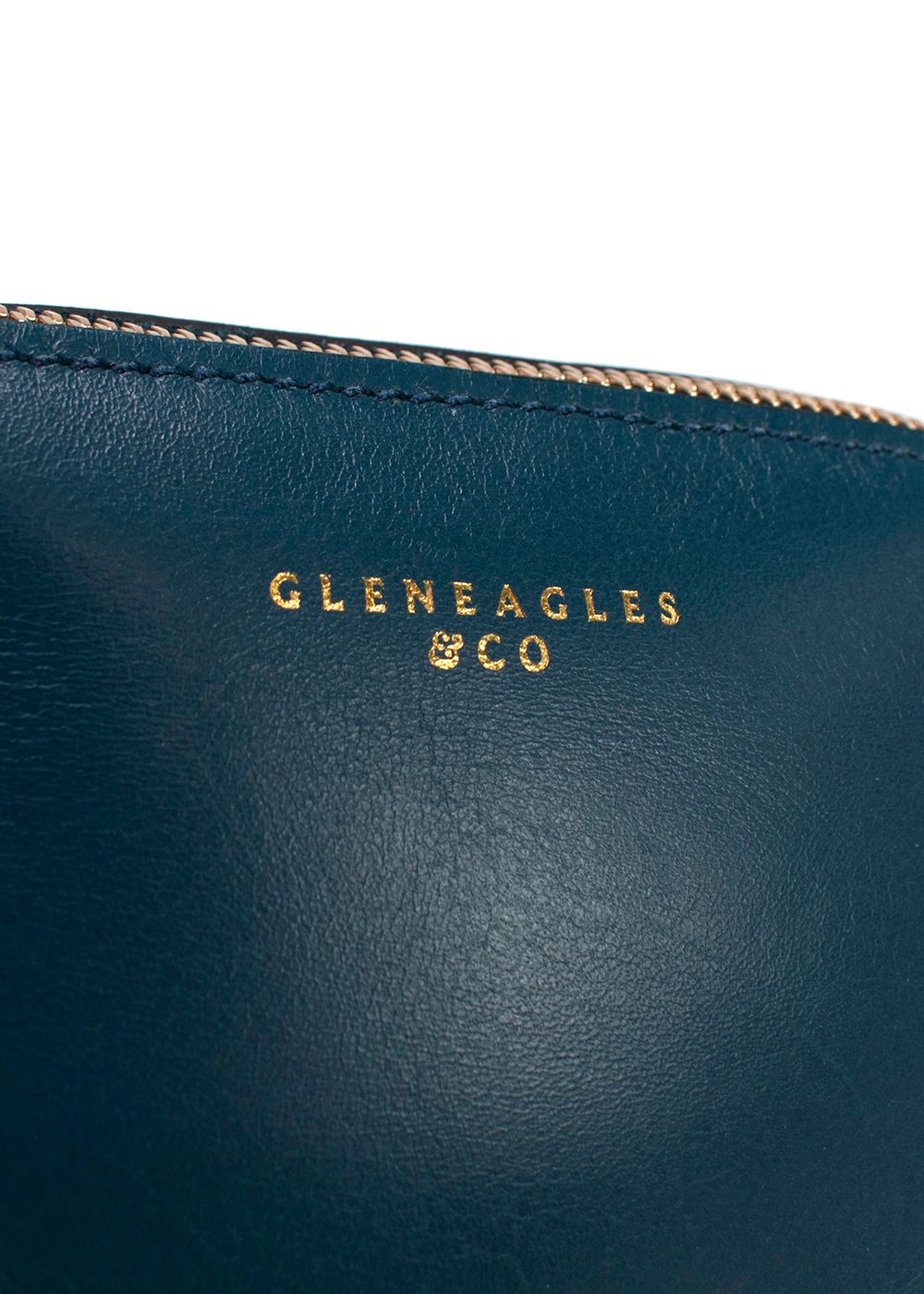 Gleneagles  Co Blue Leather Zip-around Purse navy