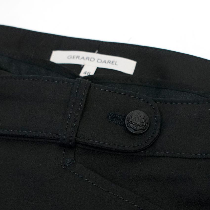 Preowned Gerard Darel Black Trousers Size 38/91 cotton