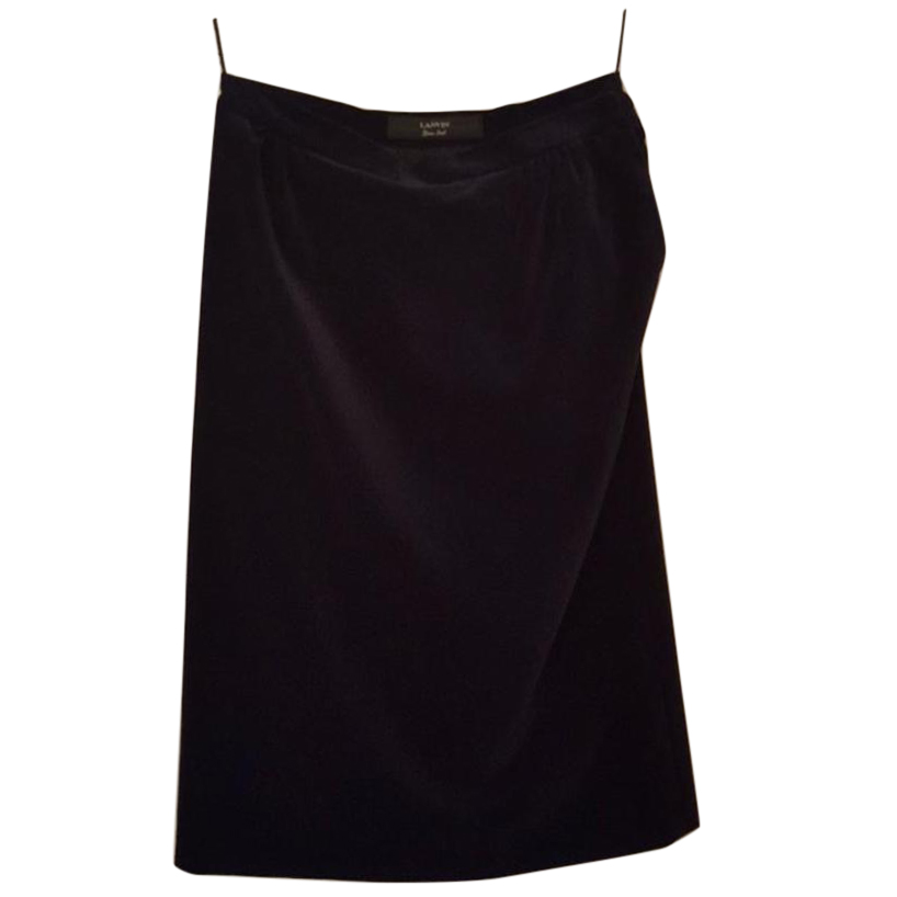 Lanvin midnight blue velvet skirt Size S