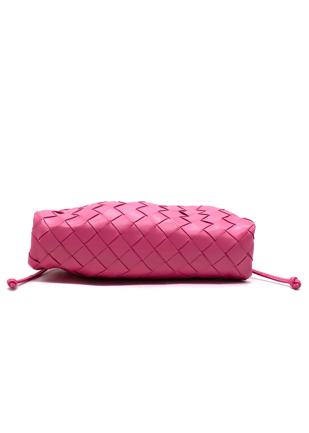 Bottega Veneta Pink Intrecciato Pouch Crossbody Bag leather