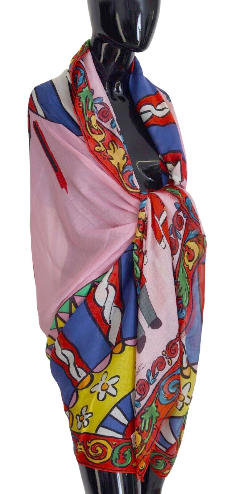 Dolce  Gabbana DG Loves London Printed Cashmere Blend Scarf Multicolour modal/cashmere