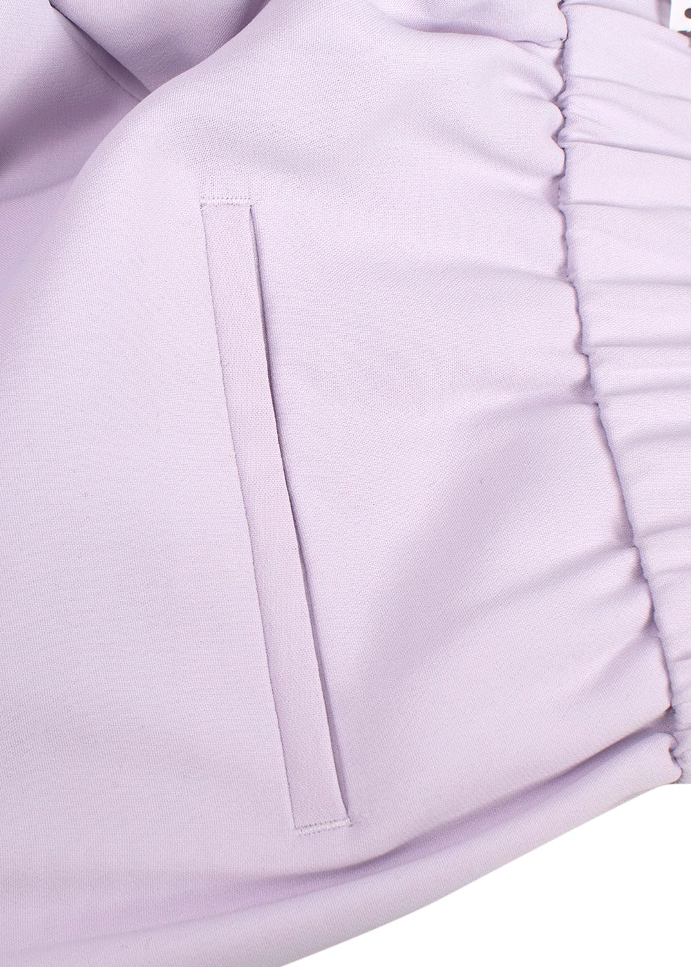 Peserico Lilac Pure Linen Gabardine Trousers Size XXS Purple viscose