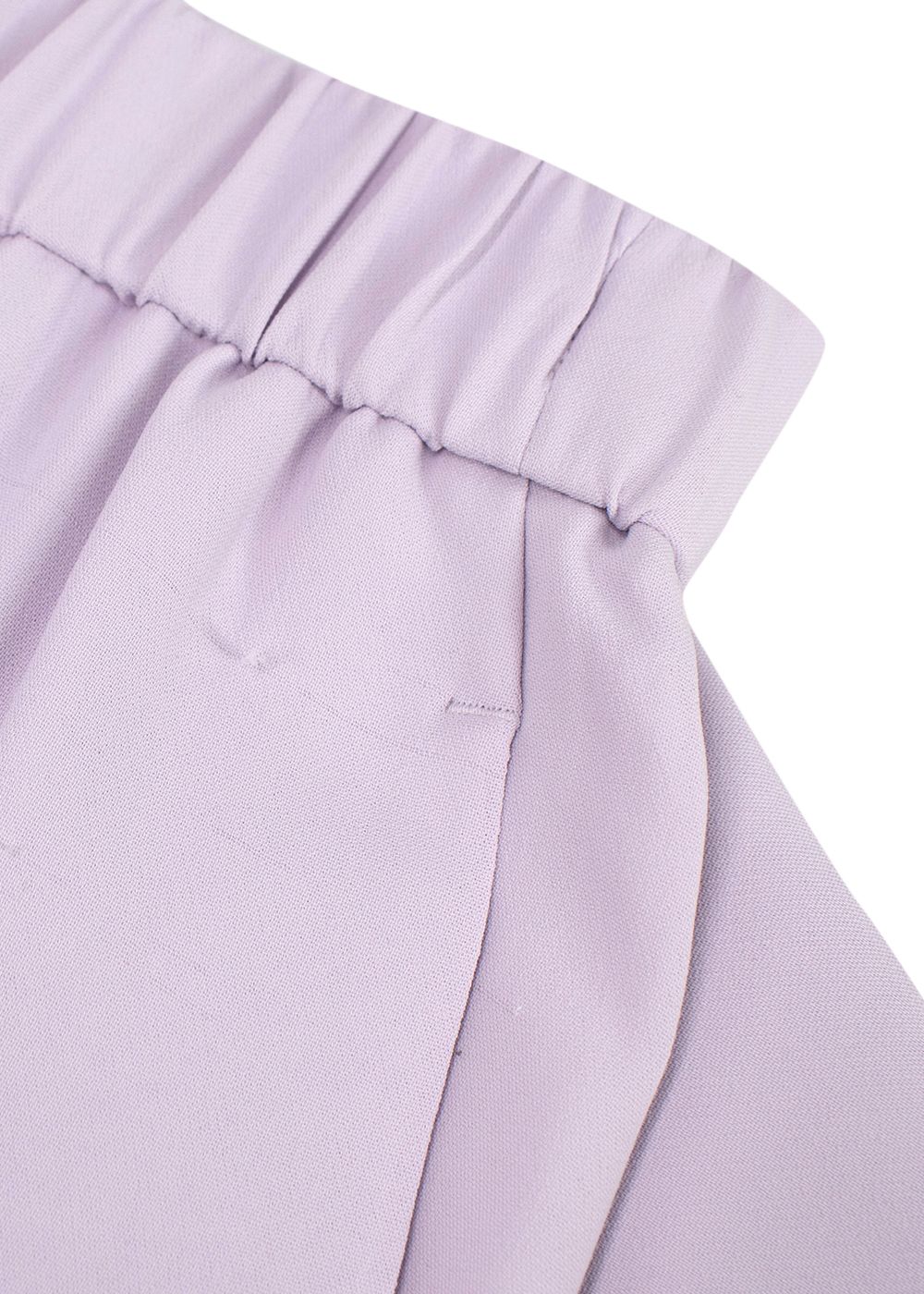 Peserico Lilac Pure Linen Gabardine Trousers Size XXS Purple viscose