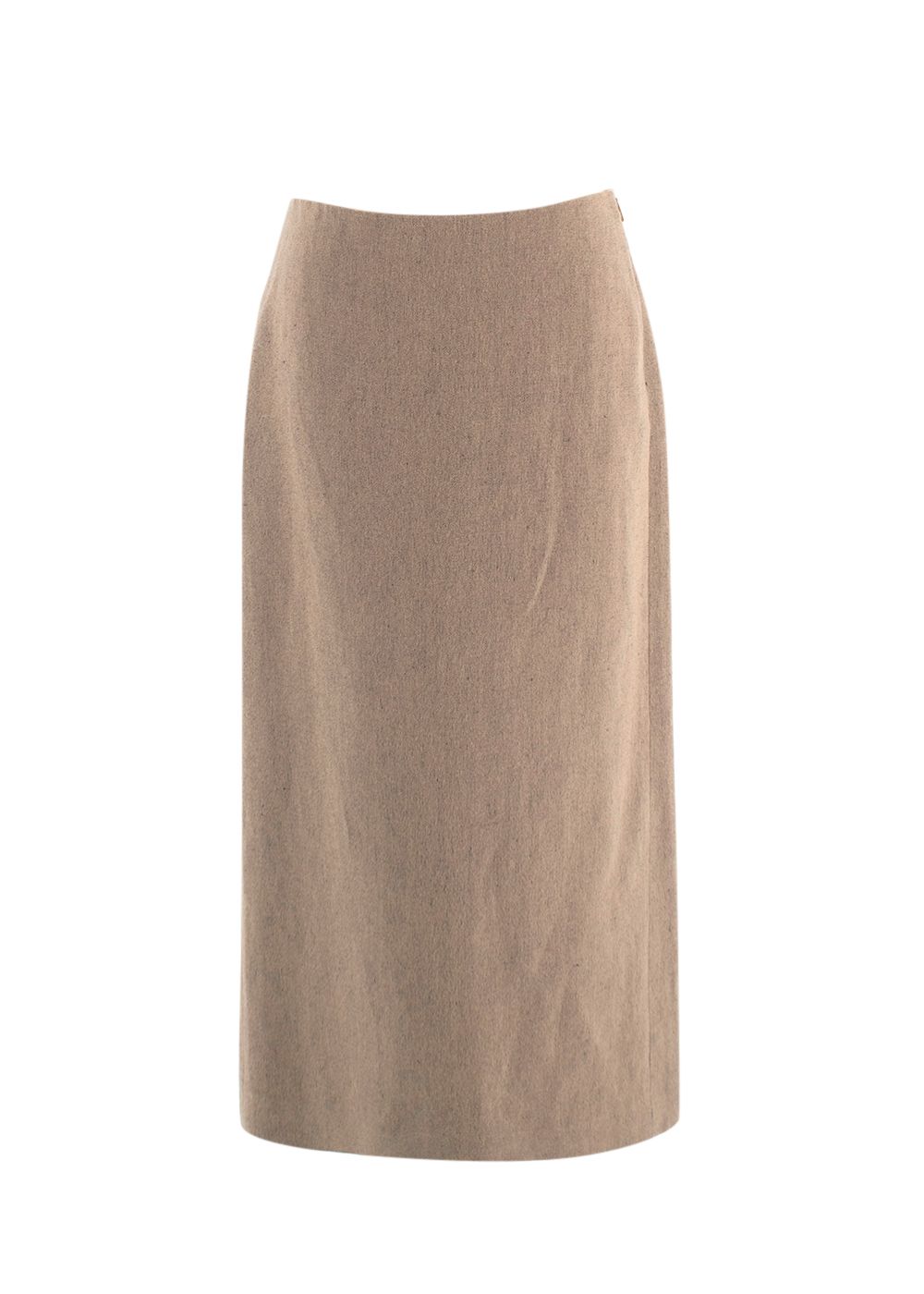 The Row Corinna Beige Pencil Skirt Size XXS linen/cashmere