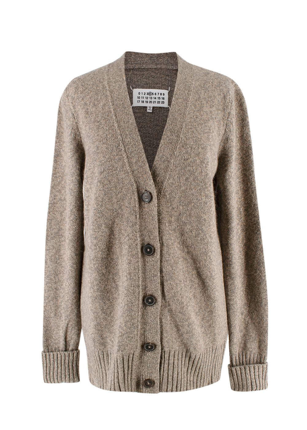 Maison Martin Margiela Beige Wool Blend Cardigan Size L