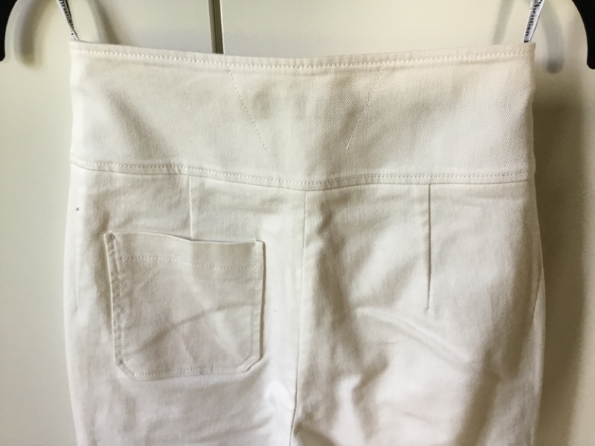 Preowned Dior Cream Tailored Cropped Pants Size S White cotton