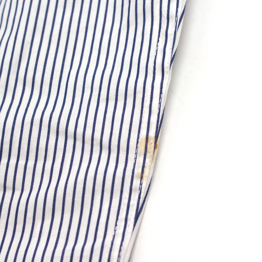 Preowned The Emperor Boys Striped Button Down Shirt Size 3 Years Multi-Coloured / Stripes unknown woven fabric