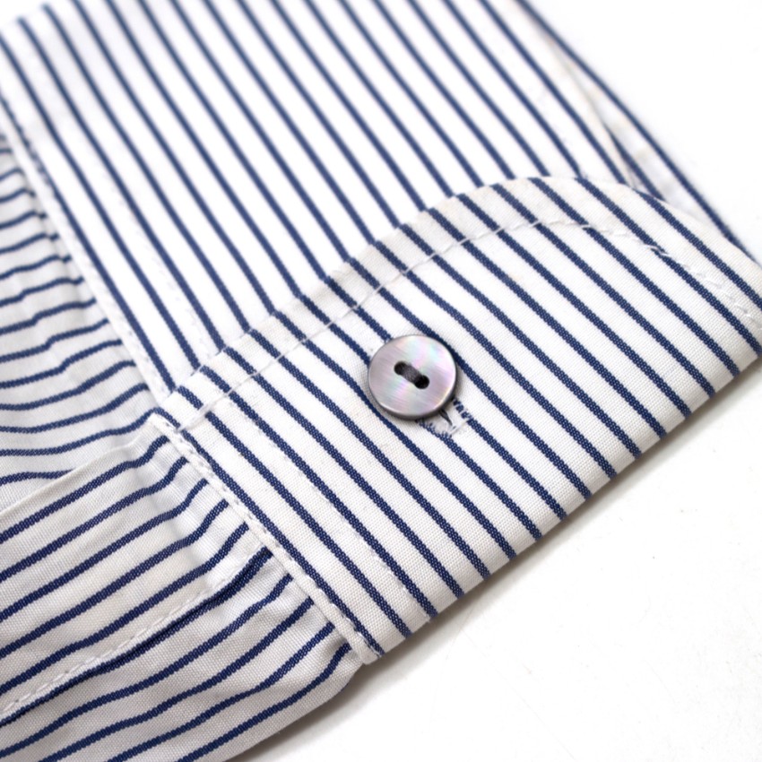 Preowned The Emperor Boys Striped Button Down Shirt Size 3 Years Multi-Coloured / Stripes unknown woven fabric