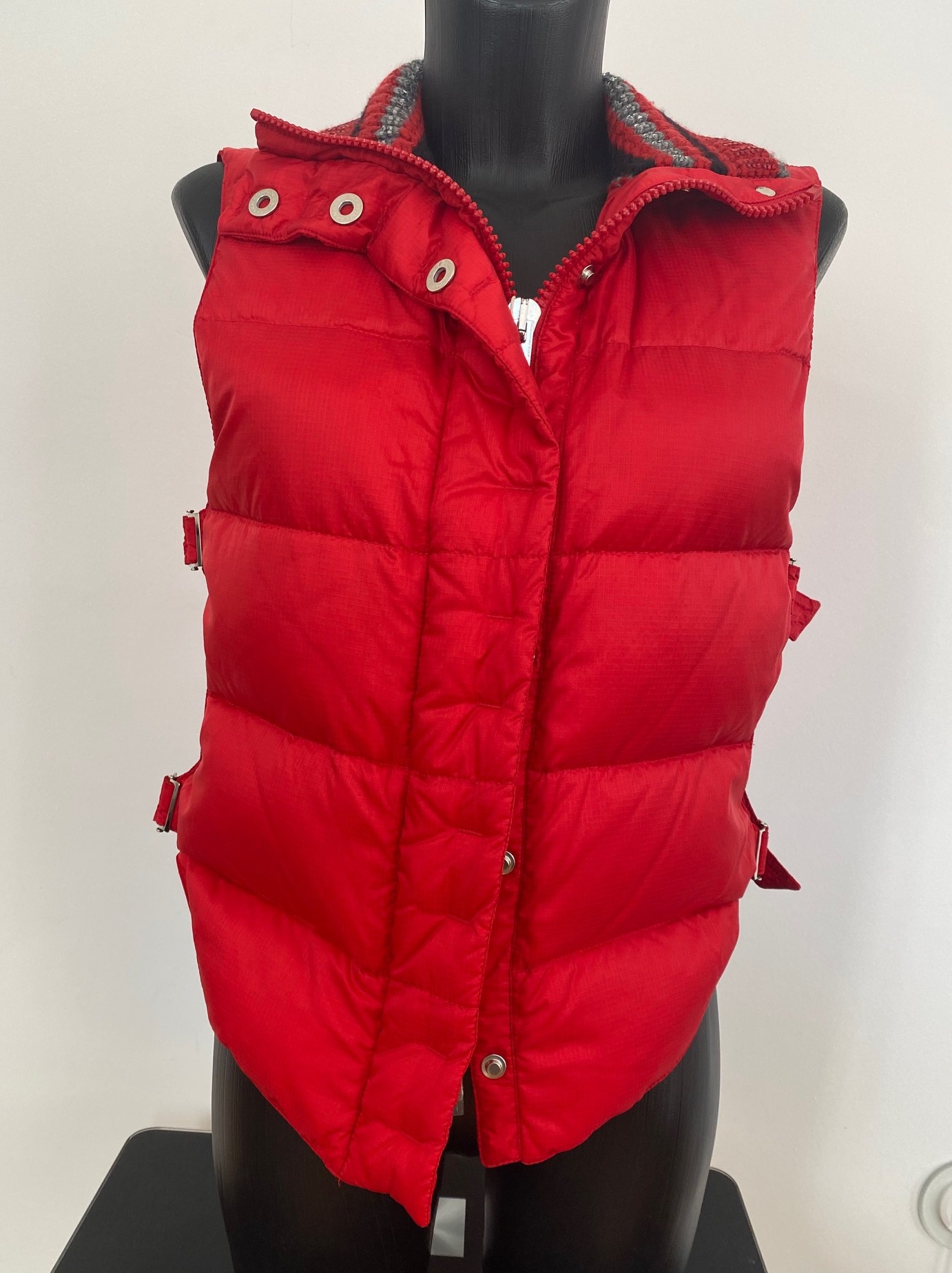 Ermanno Scervino Red Nylon Padded Gilet Size S synthetic