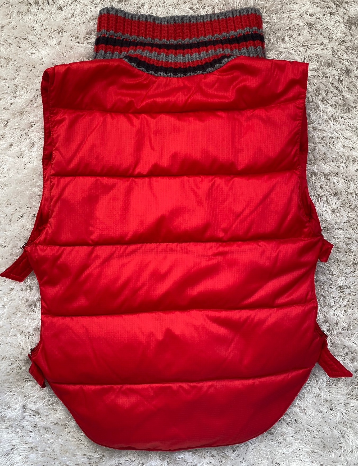 Ermanno Scervino Red Nylon Padded Gilet Size S synthetic