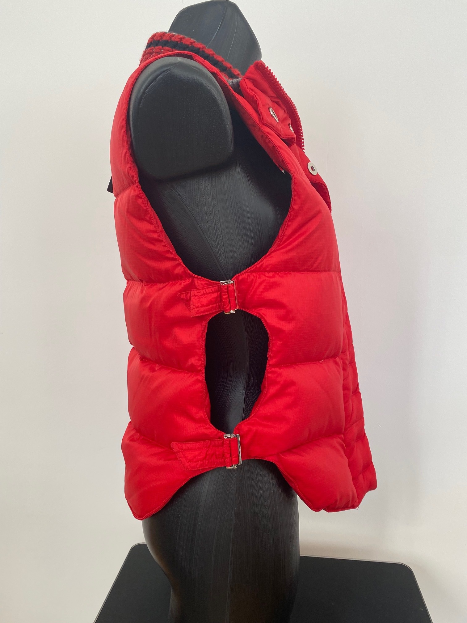 Ermanno Scervino Red Nylon Padded Gilet Size S synthetic