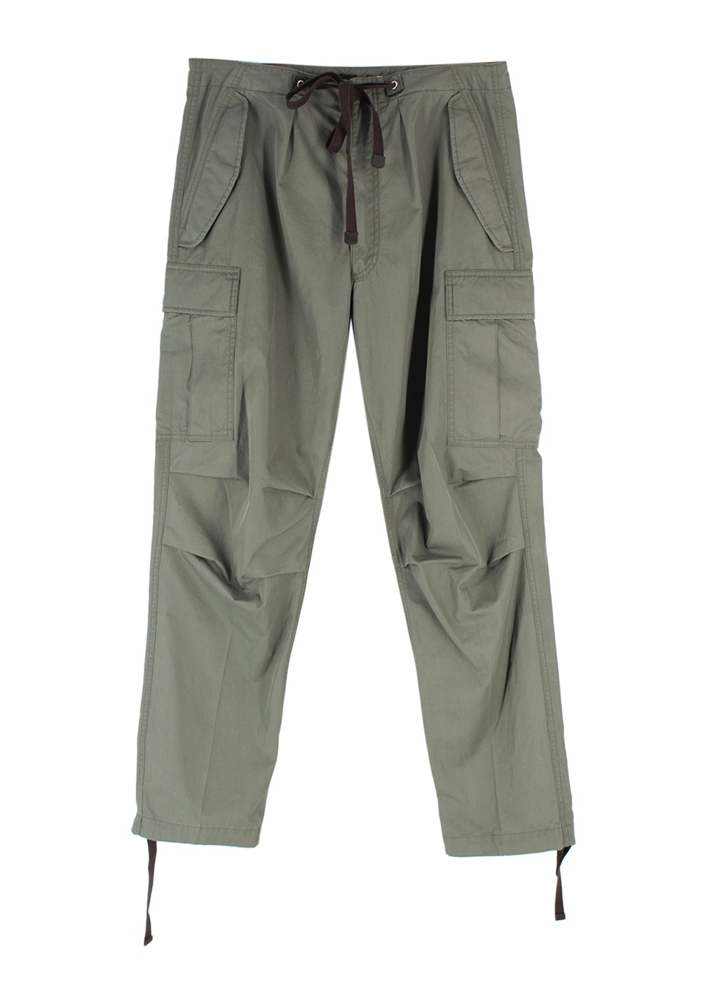 Men's Tom Ford Khaki Enzyme Cargo Trousers Size 38 cotton