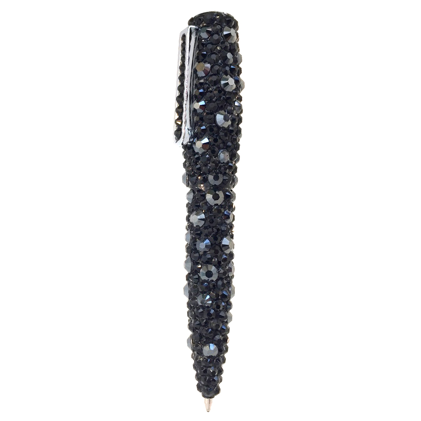 Ambrosia Paris Black Swarovski Crystal Ball Point Pen black swarovski crystal pen