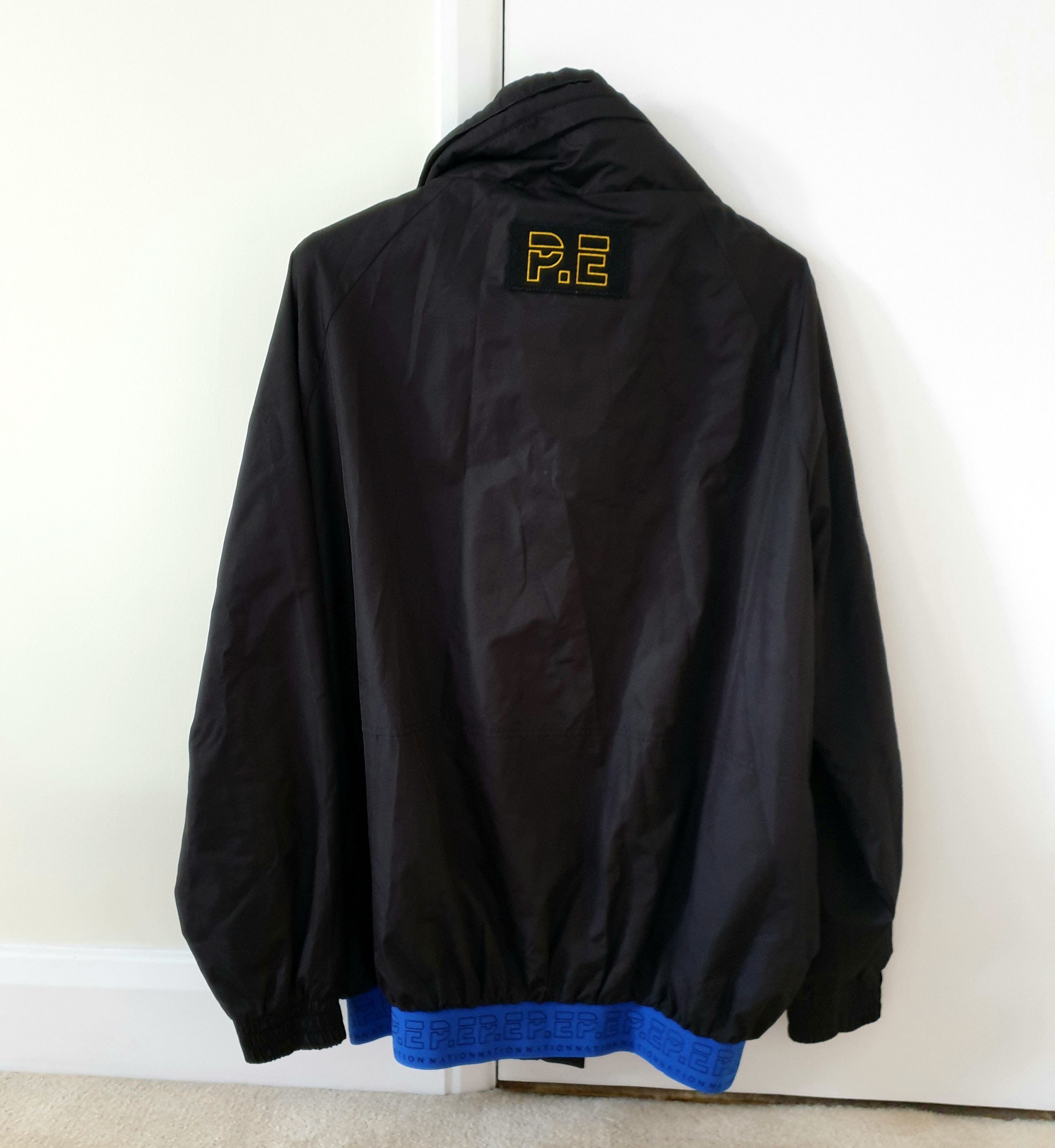 P E Nation black zip up running jacket Size S polyester