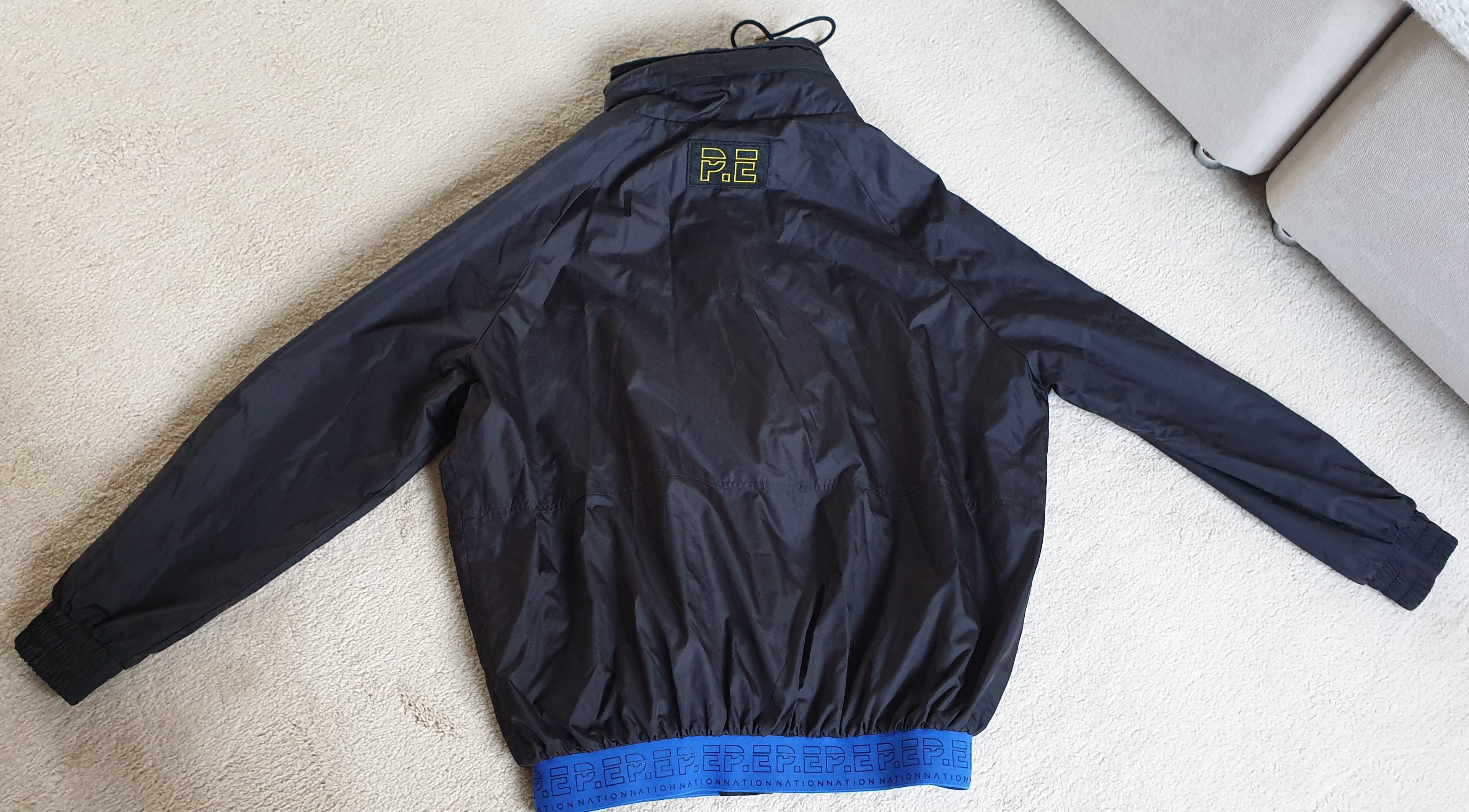 P E Nation black zip up running jacket Size S polyester