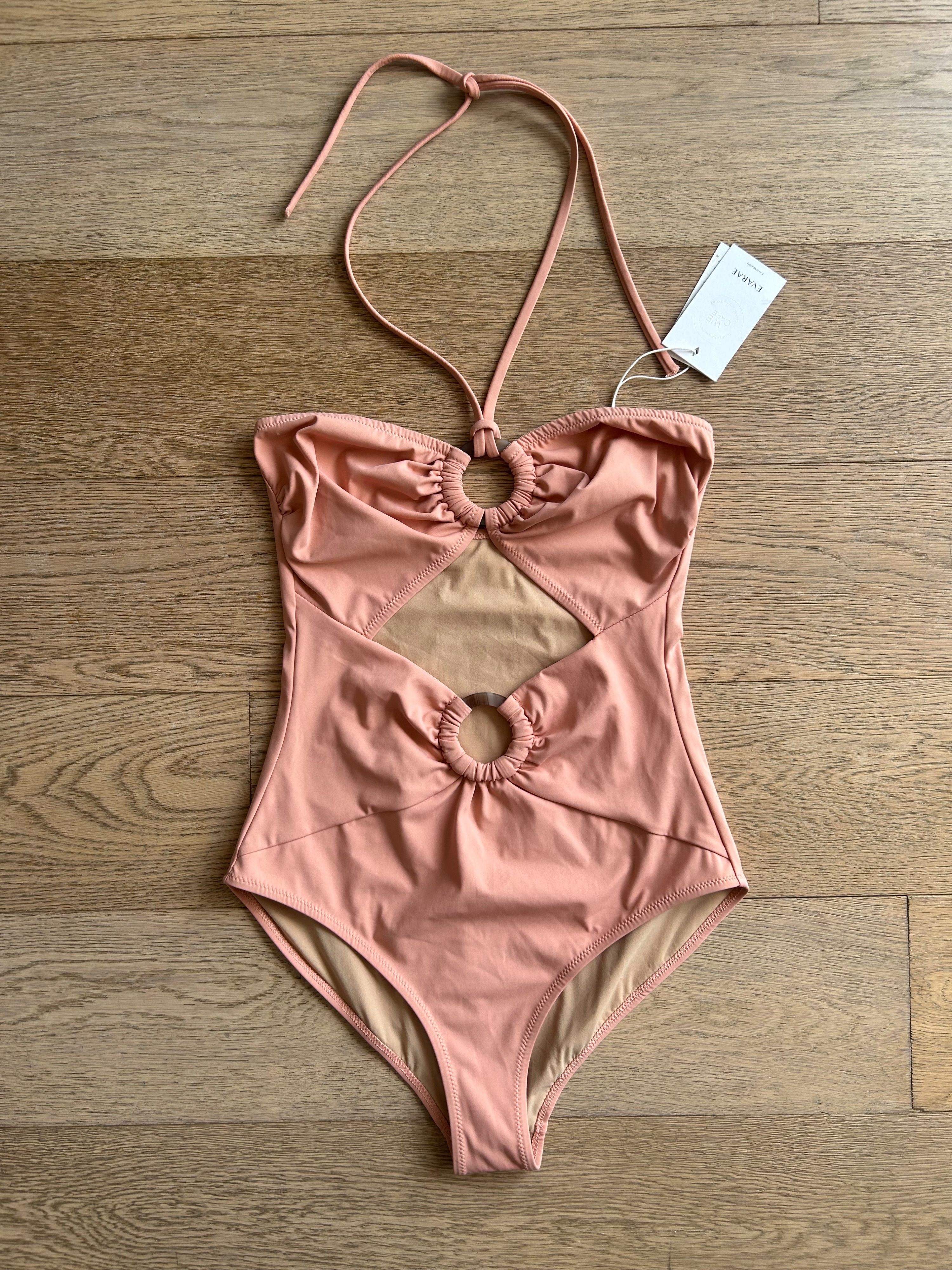 Evarae Coral Elio Cut Out Swimsuit Size S pink polyamide/elastane