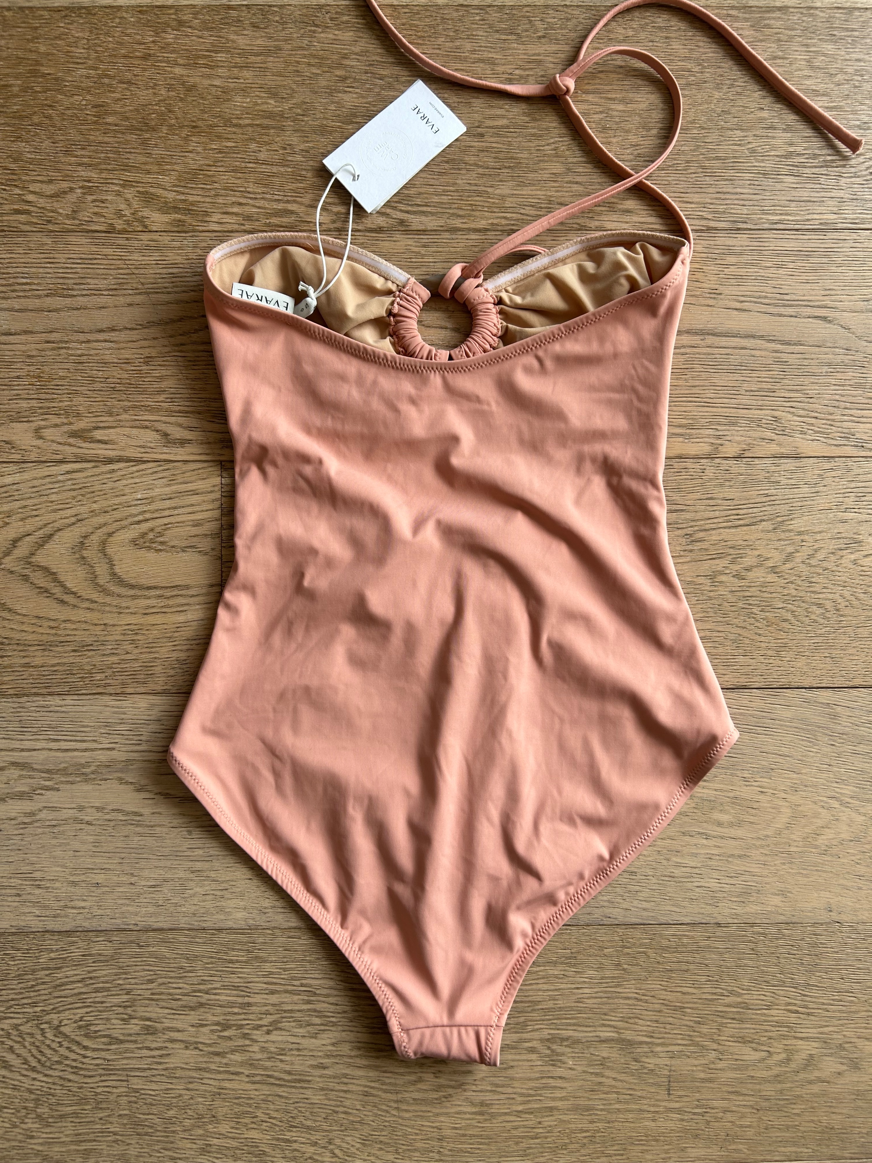 Evarae Coral Elio Cut Out Swimsuit Size S pink polyamide/elastane