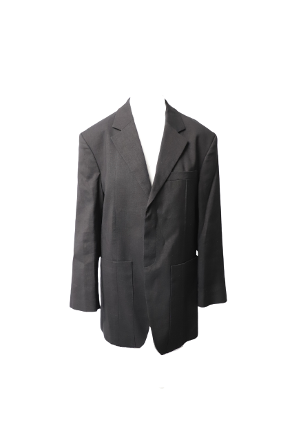 Preowned Jacquemus black hemp La Veste D'Homme oversize blazer Size L vegetable fibre/hemp