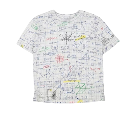 Boys Dolce  Gabbana Kids White Algebra Print T-Shirt Size 10 Years + White with multi-coloured algebra cotton