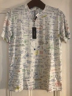 Boys Dolce  Gabbana Kids White Algebra Print T-Shirt Size 10 Years + White with multi-coloured algebra cotton