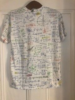 Boys Dolce  Gabbana Kids White Algebra Print T-Shirt Size 10 Years + White with multi-coloured algebra cotton