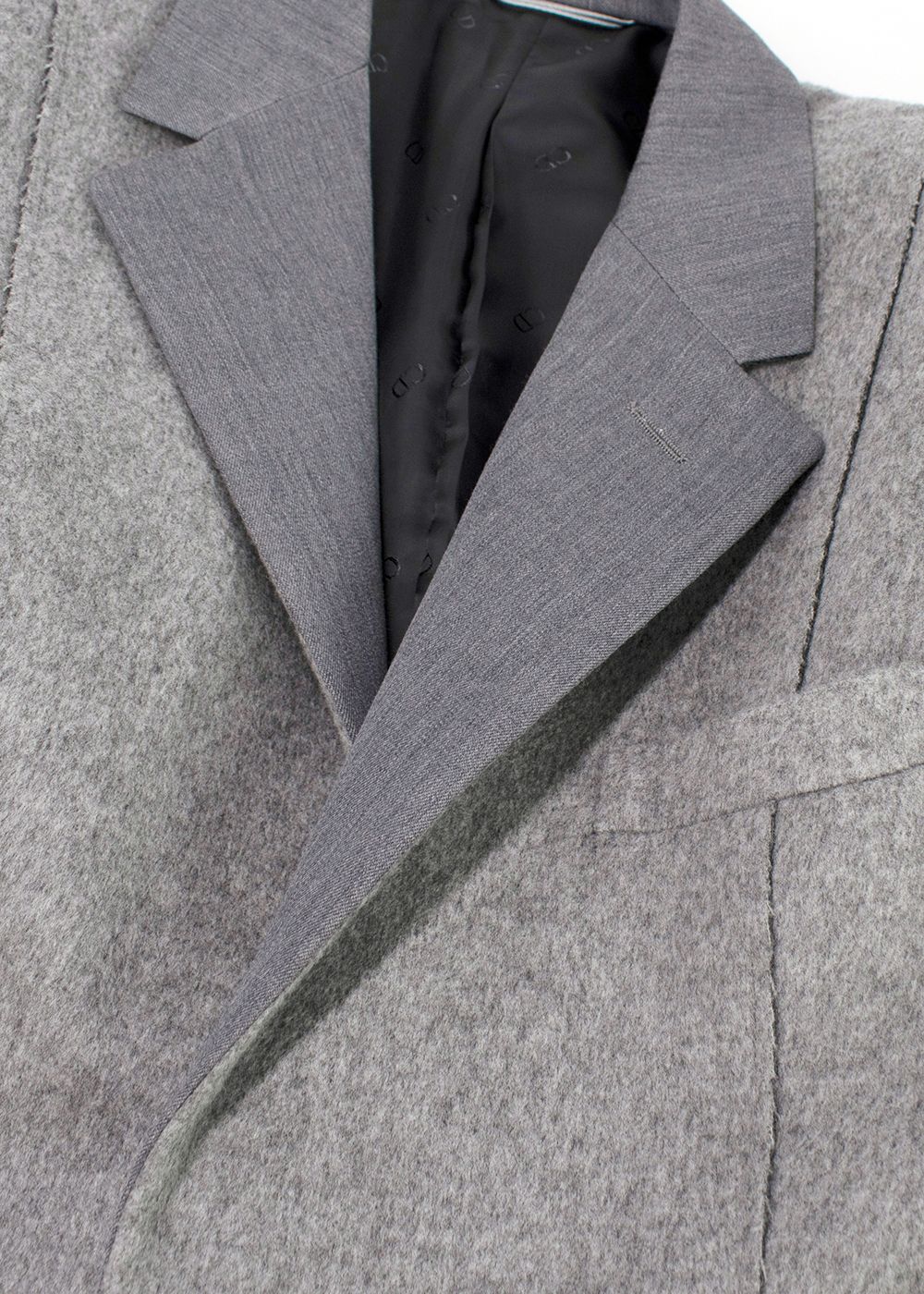 Men's Dior Homme Grey Virgin Wool Blazer Size S