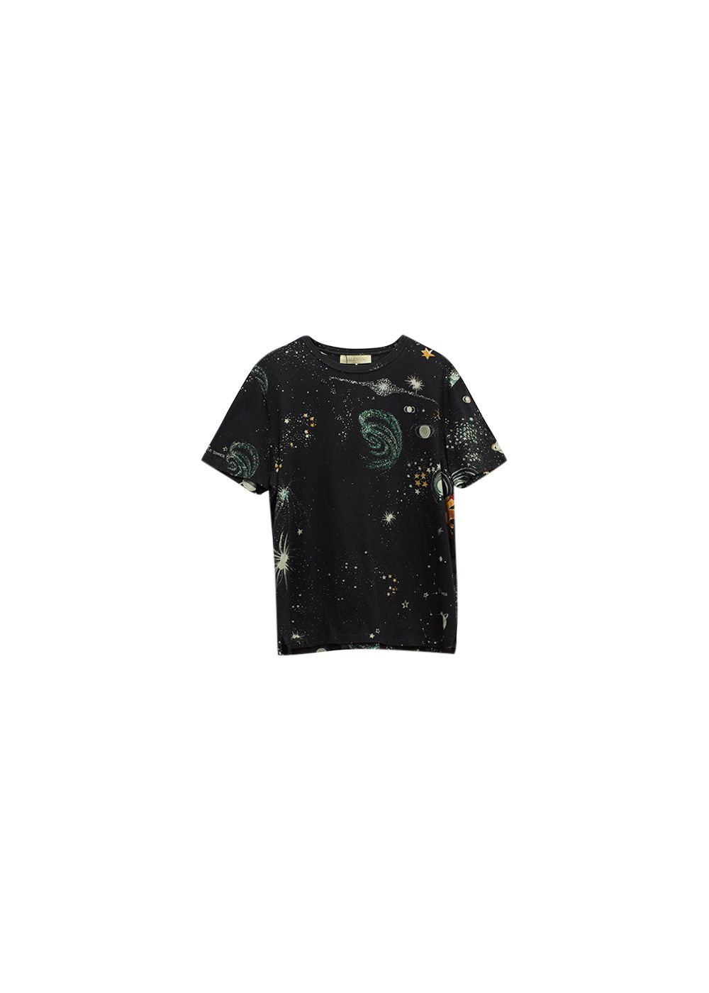 Valentino Black Cosmos print cotton jersey T-shirt Size M