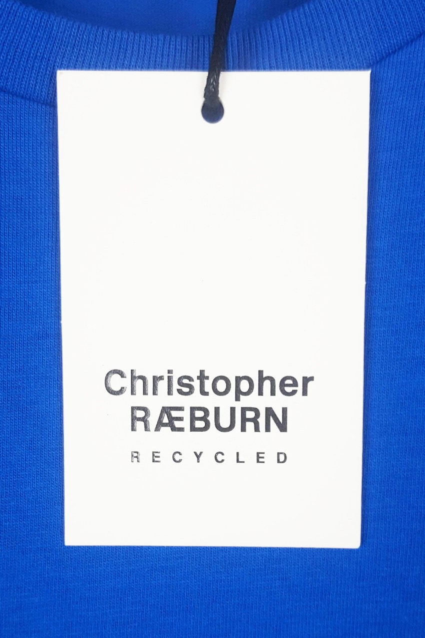 Men's Christopher Raeburn Blue/Green T-Shirt Size L Blue cotton