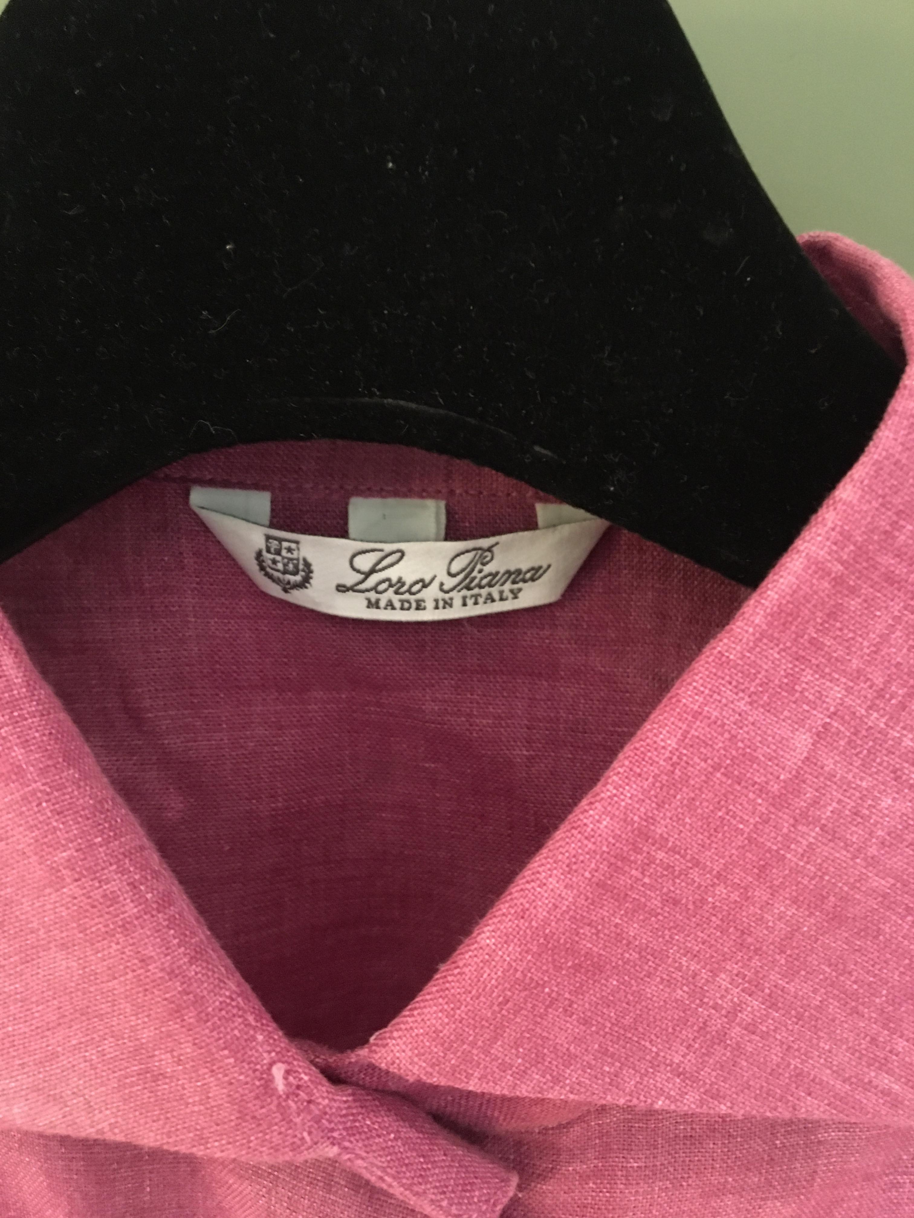 Preowned Loro Piana pink linen top Size XS