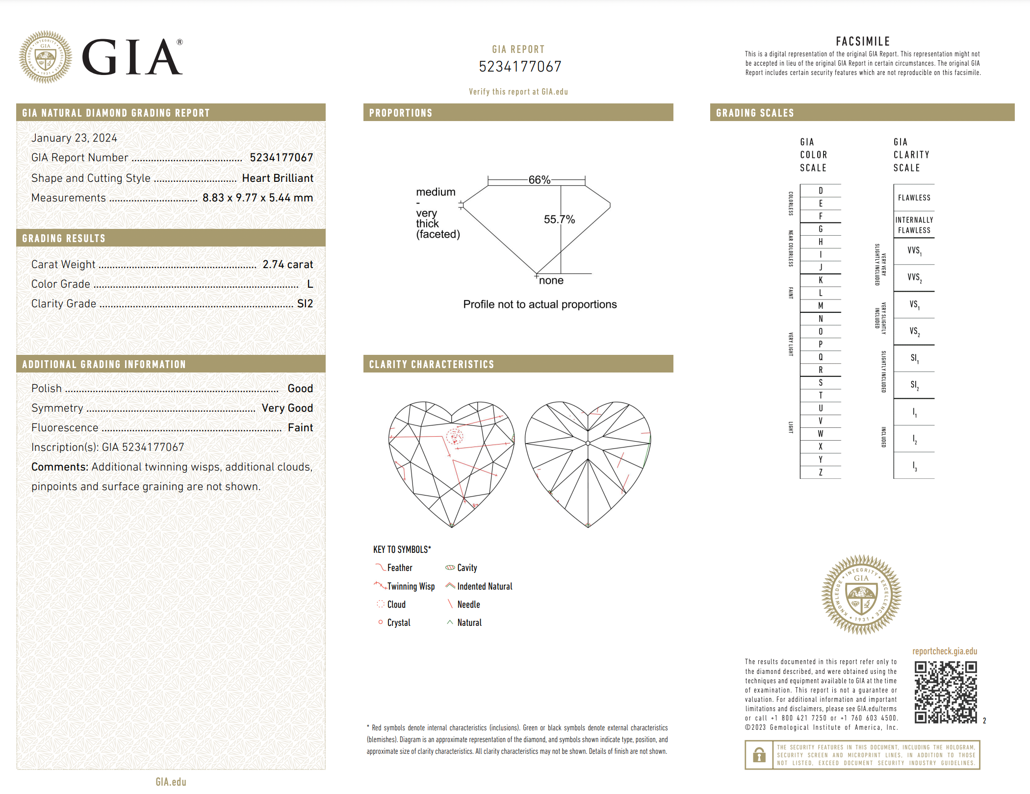 Antinori Fine Jewels 18kt Yellow Gold GIA Certified 274 Carat Heart Shape Diamond Ring